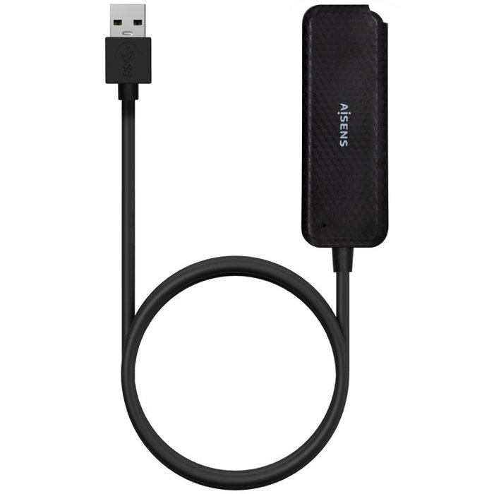 Aisens Hub USB 3.0 A106-0714 con 4 Puertos Negro, 60cm